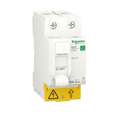 Выключатель дифференциального тока (УЗО) RESI9 40А 2P 30мА тип A | код. R9R61240 | Schneider Electric